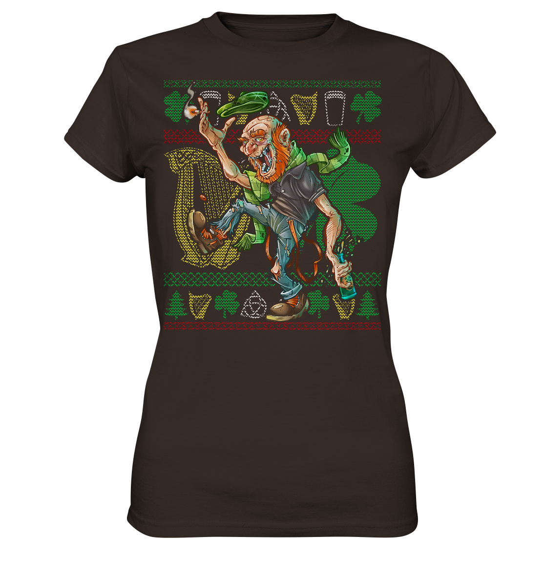 Old Irish Bastard (Christmas) - Ladies Premium Shirt