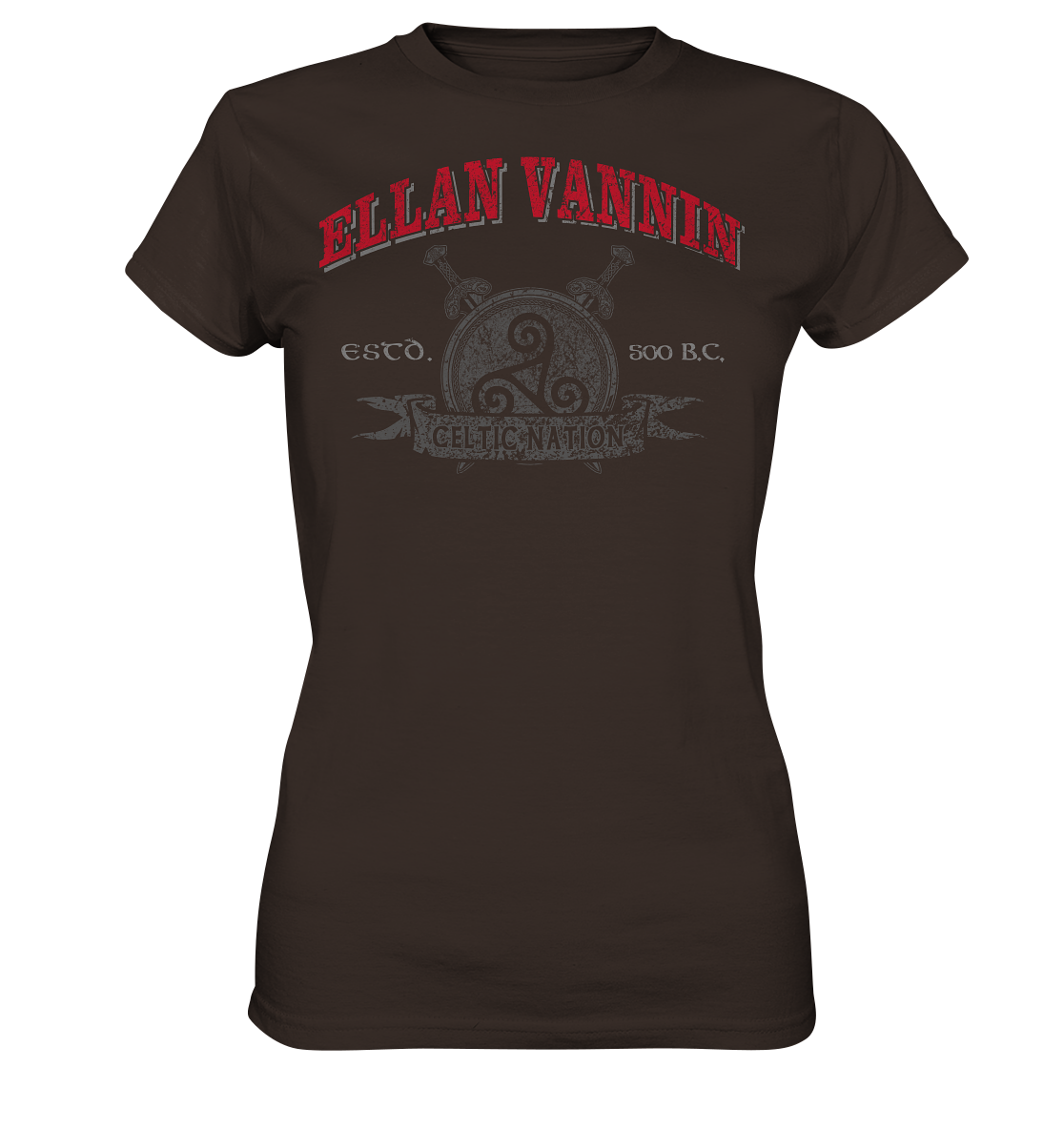 Ellan Vannin "Celtic Nation" - Ladies Premium Shirt