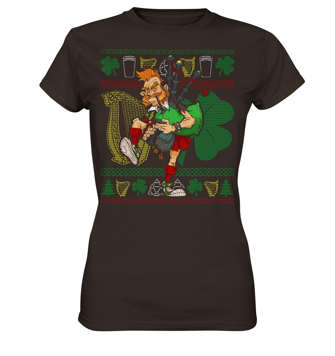 BagPiper (Christmas) - Ladies Premium Shirt