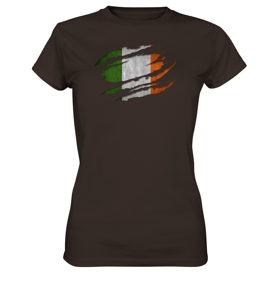 Ireland "Flag Scratch" - Ladies Premium Shirt