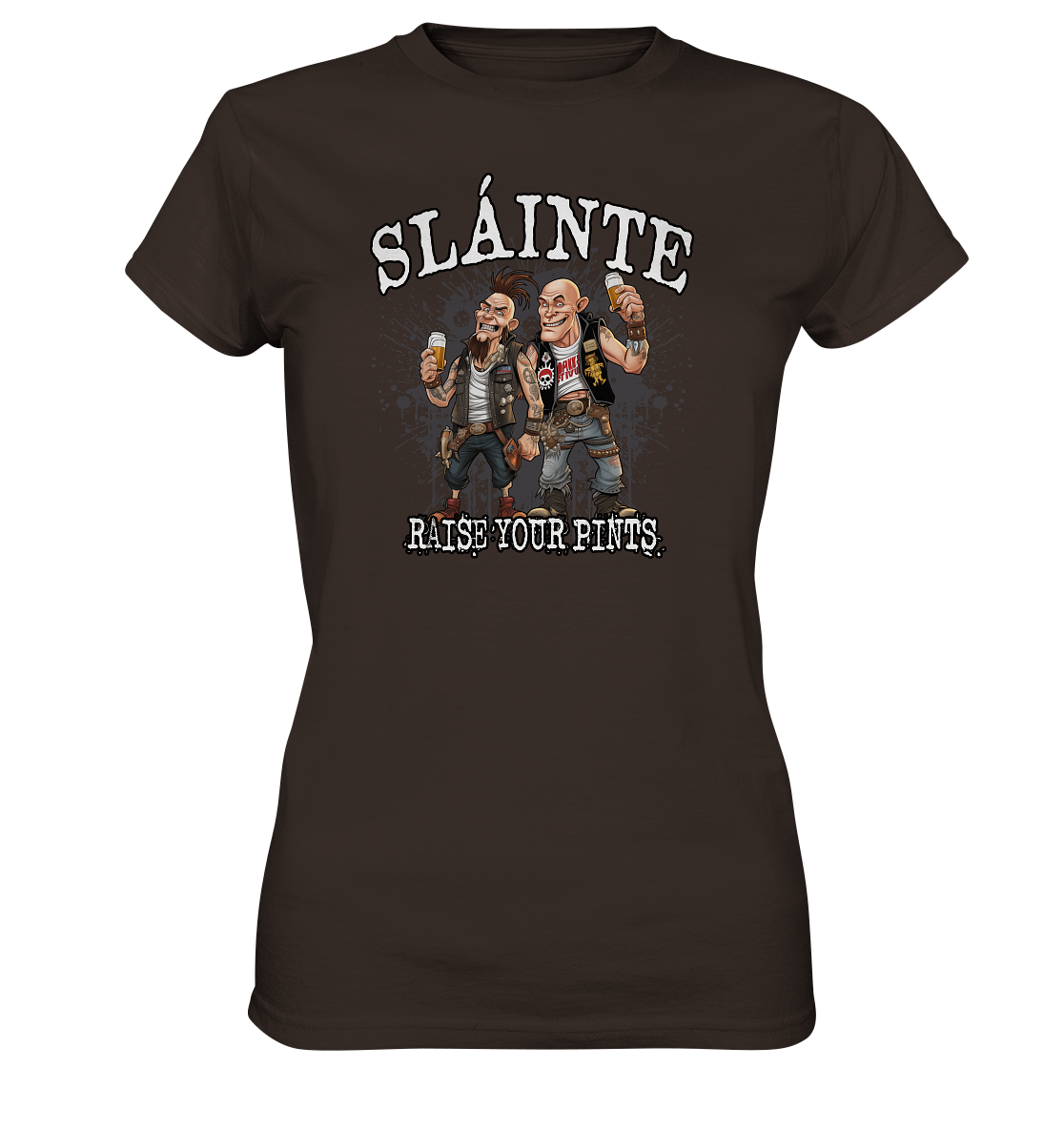 Sláinte "Raise Your Pints II" - Ladies Premium Shirt