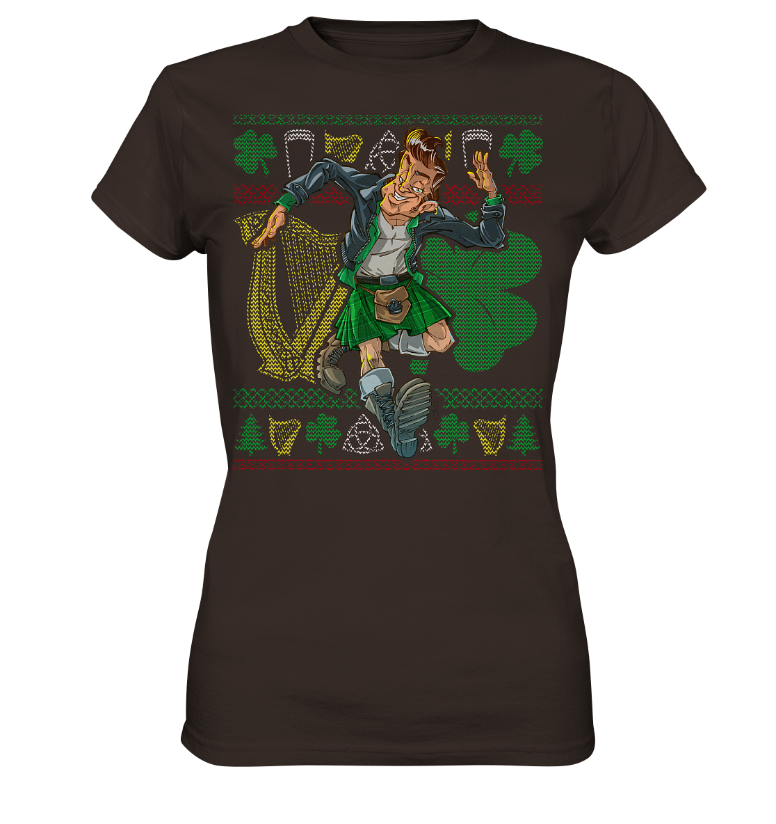 Irish Pub Guy (Christmas) - Ladies Premium Shirt