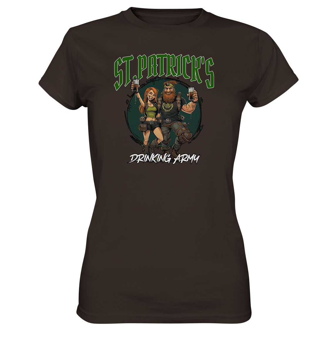 St. Patrick's "Drinking Army / Couple I" - Ladies Premium Shirt