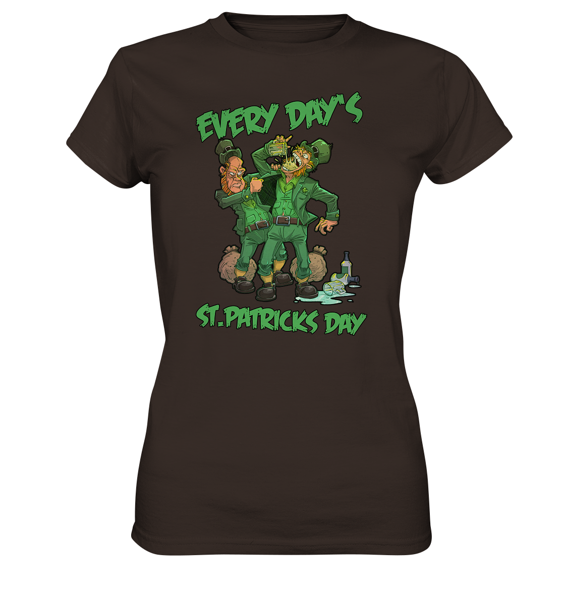 Every Day's St.Patricks Day "Leprechauns" - Ladies Premium Shirt