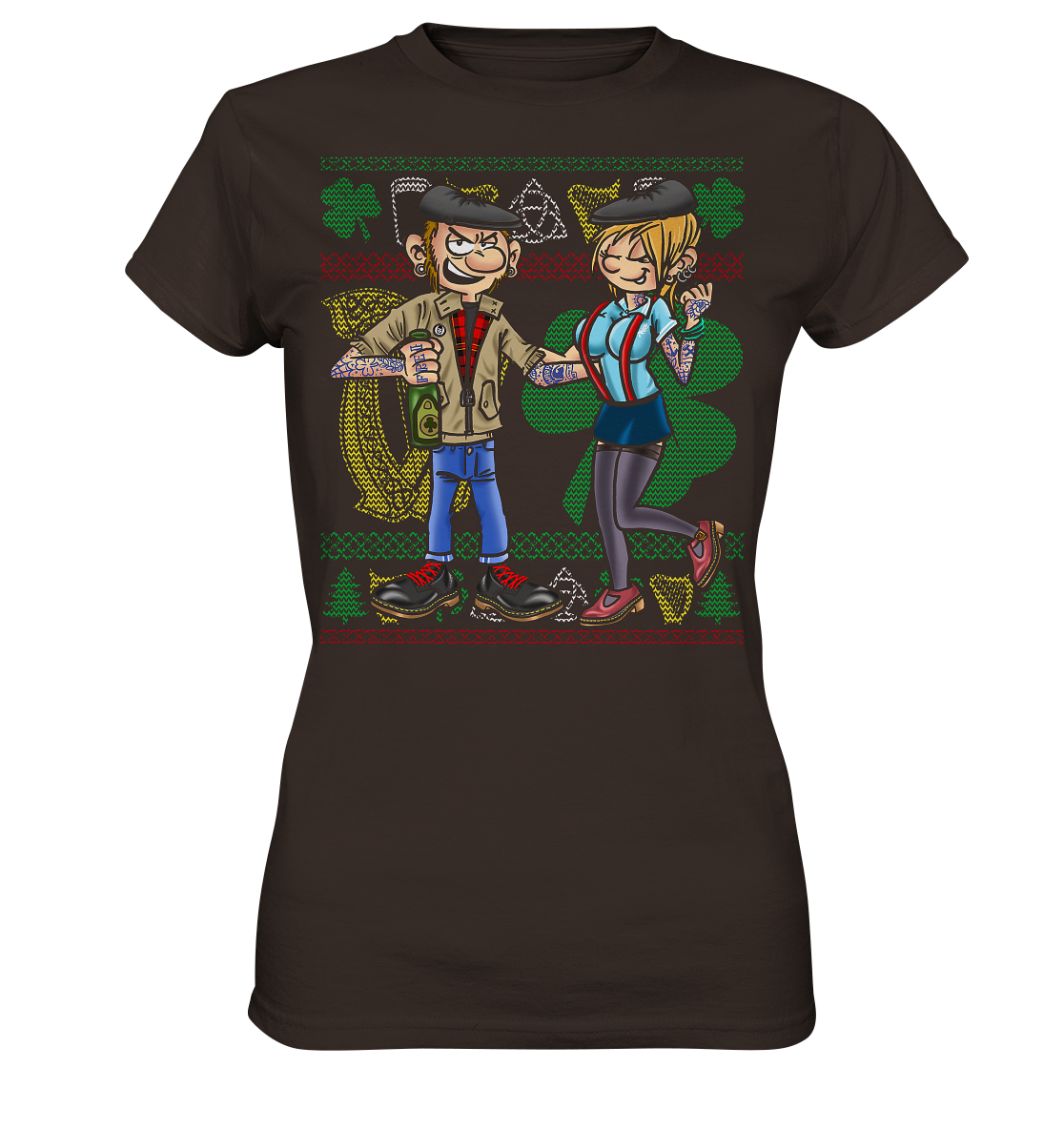 Irish Couple (Christmas) - Ladies Premium Shirt