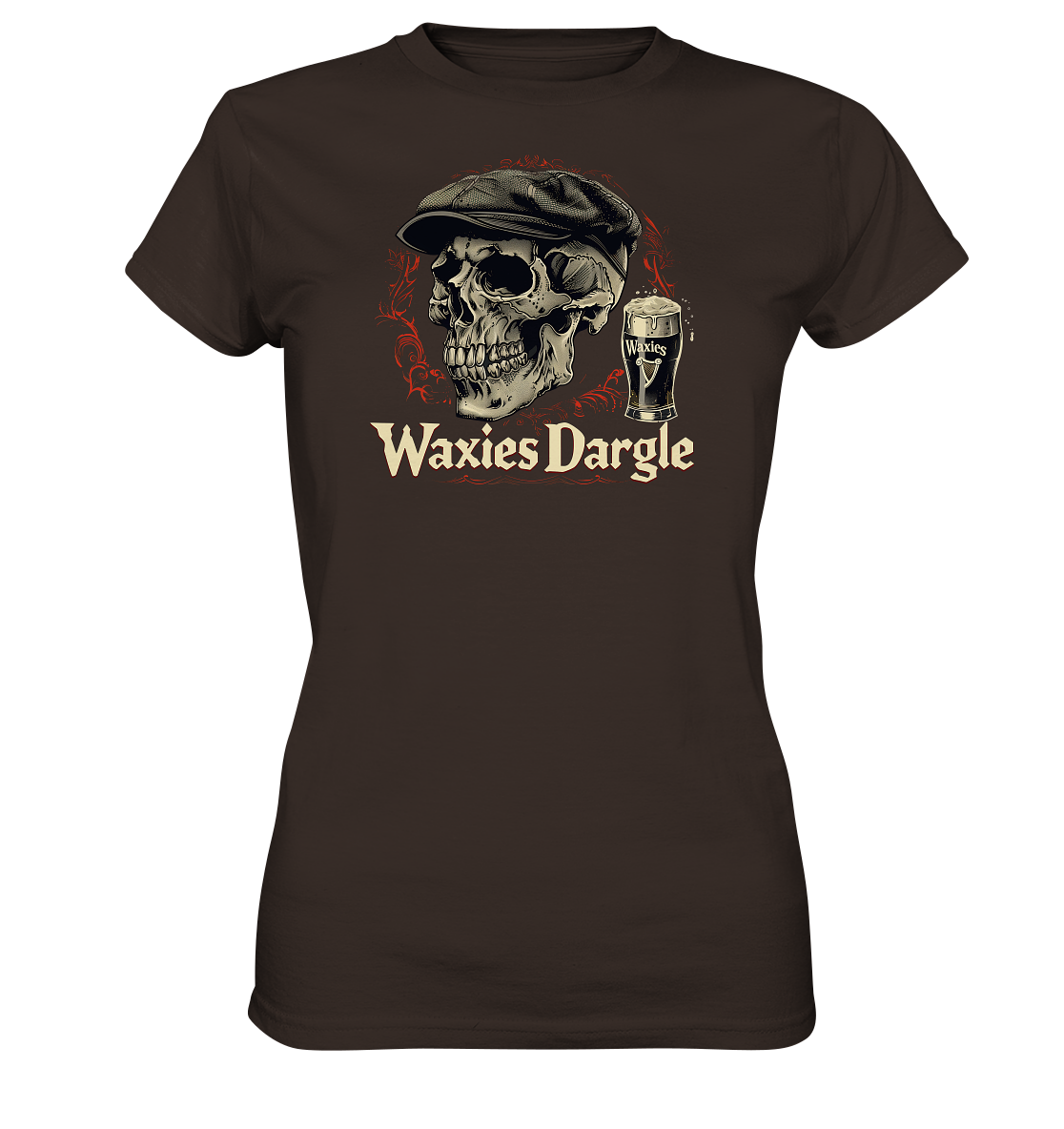 Waxies Dargle "Flatcap / Skull I"  - Ladies Premium Shirt