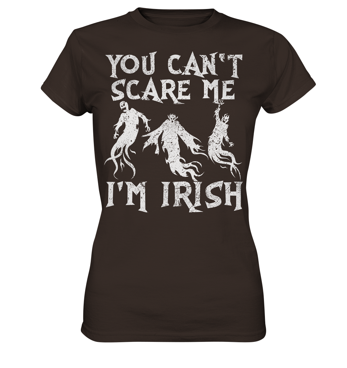 You Can't Scare Me, I'm Irish "Samhain" - Ladies Premium Shirt