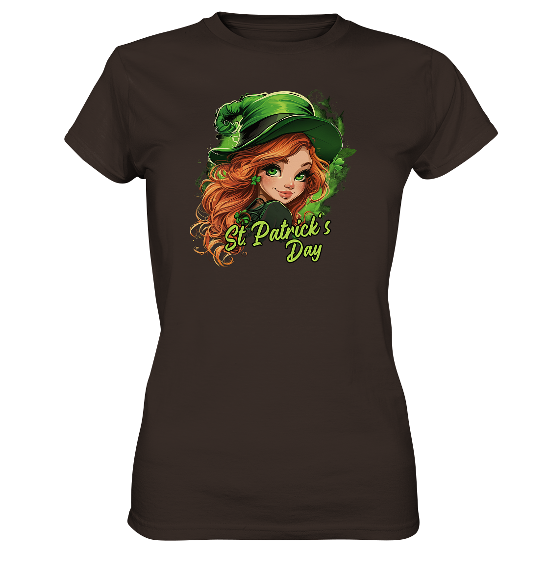 St. Patrick's Day "Leprechaun Girl I" - Ladies Premium Shirt