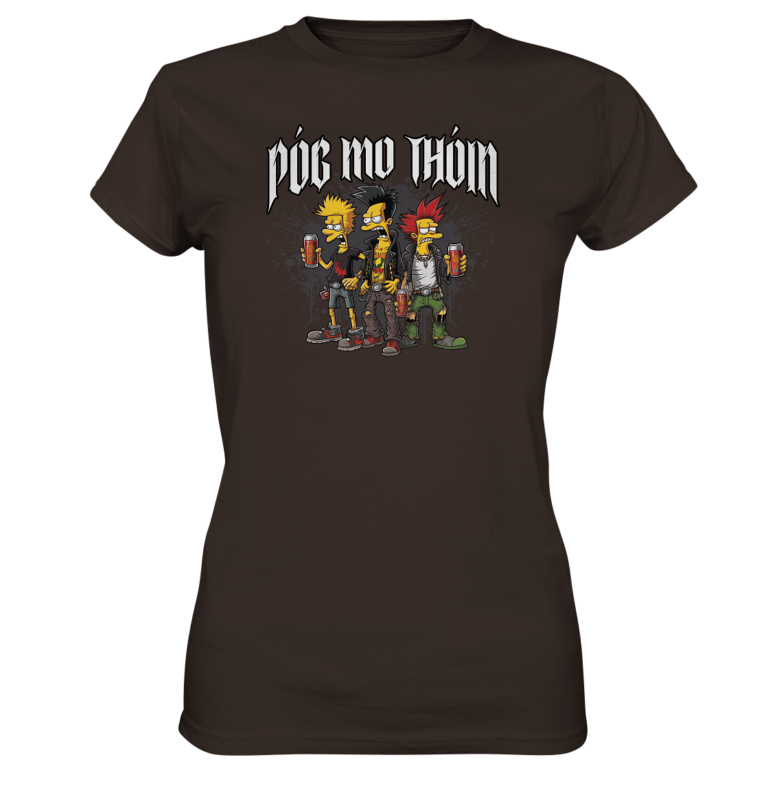 Póg Mo Thóin Streetwear "Punks" - Ladies Premium Shirt