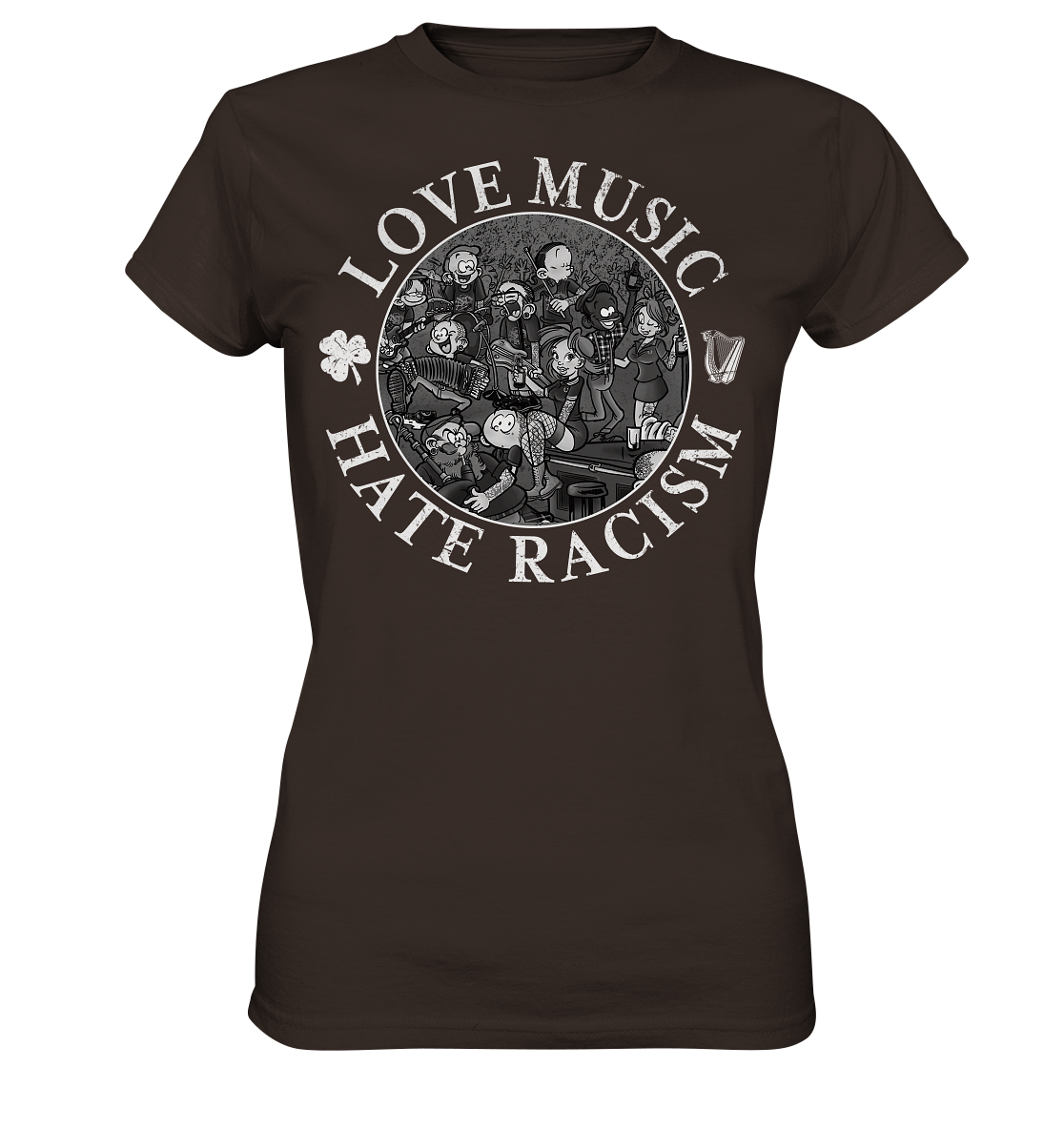 Love Music - Hate Racism "Irish Pub" - Ladies Premium Shirt