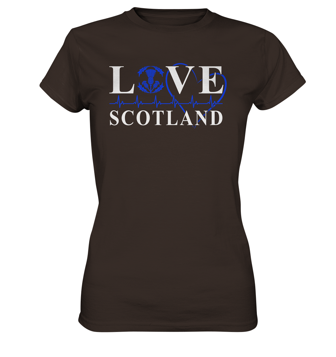 Love Scotland "Heartbeat" - Ladies Premium Shirt