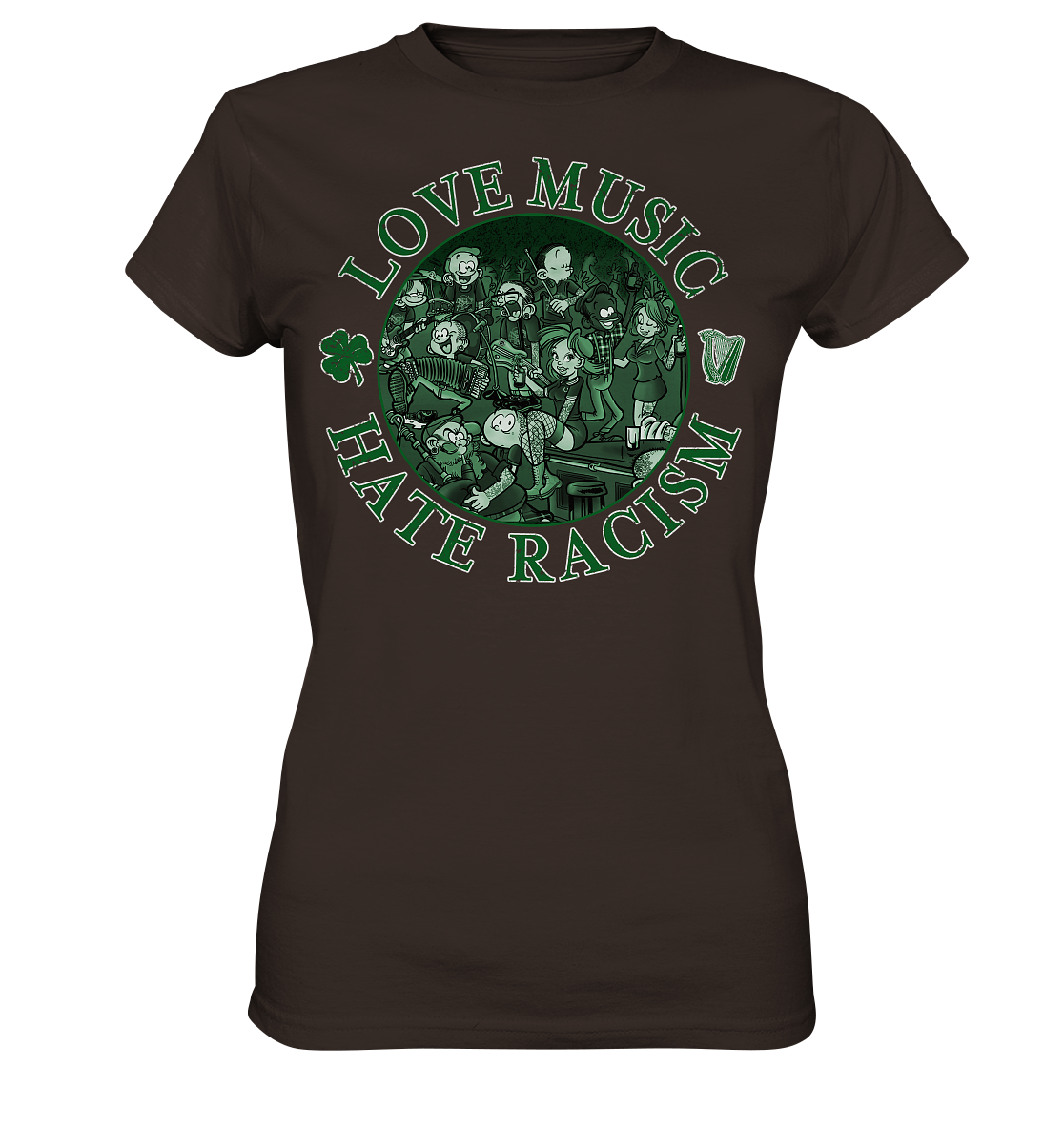 Love Music - Hate Racism "Irish Pub" - Ladies Premium Shirt