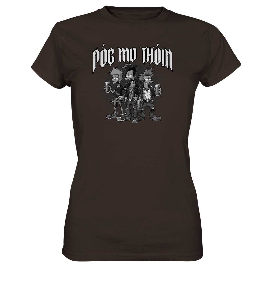 Póg Mo Thóin Streetwear "Punks II" - Ladies Premium Shirt