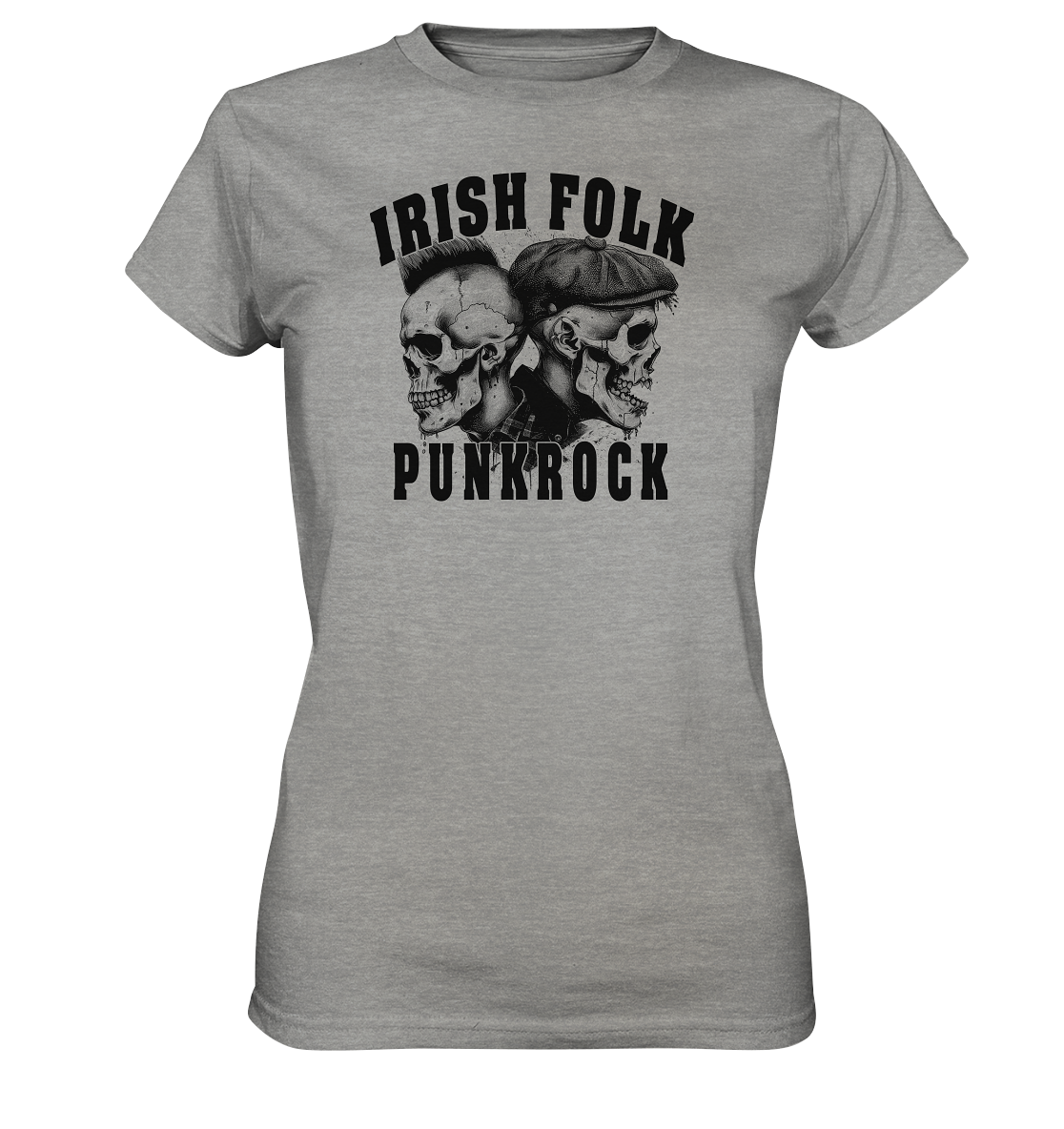 Irish Folk "Punkrock / Skulls" - Ladies Premium Shirt