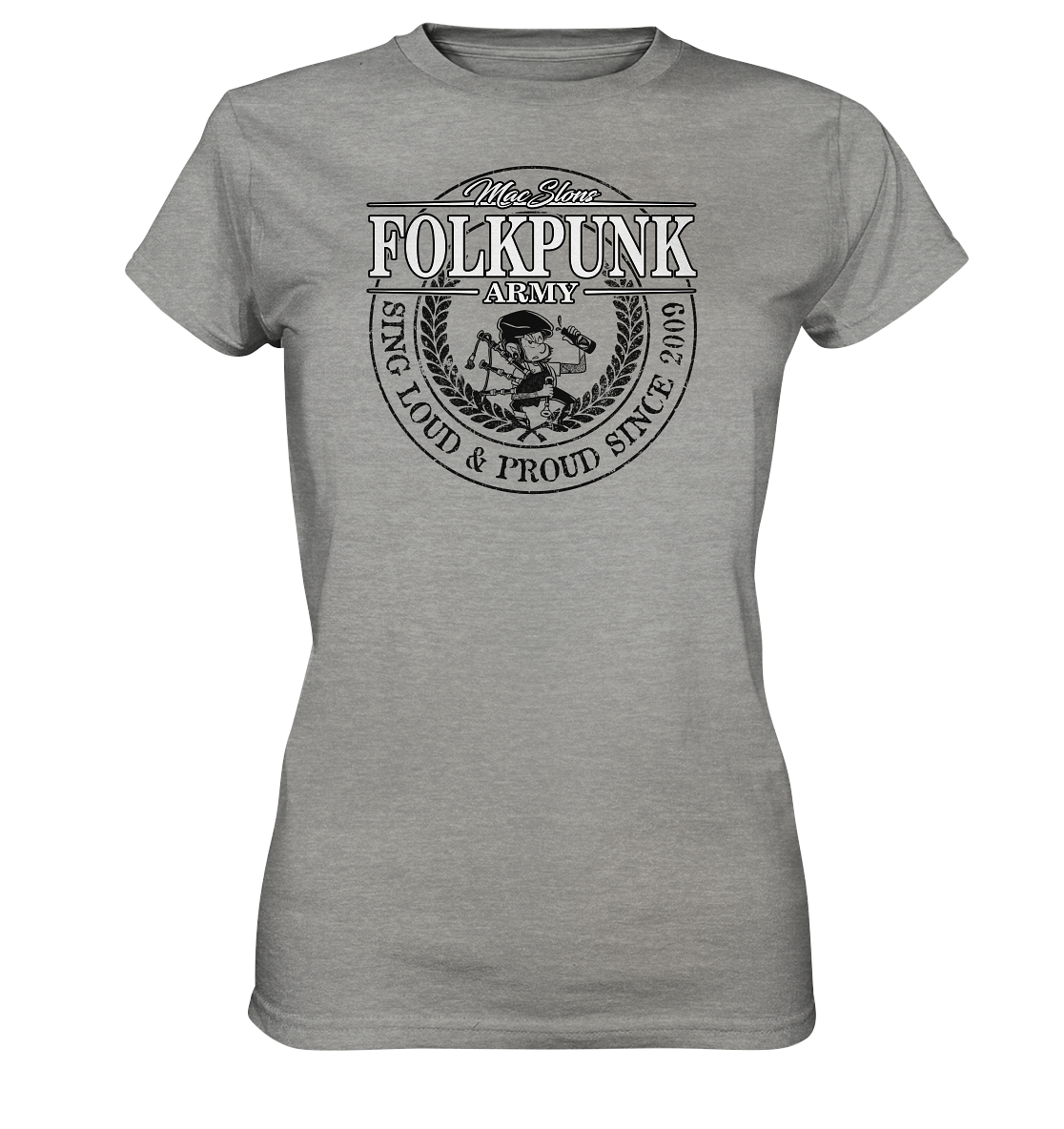 MacSlon's "Folkpunk Army" - Ladies Premium Shirt