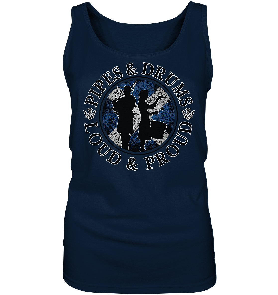 Pipes & Drums "Loud & Proud" - Ladies Tank-Top