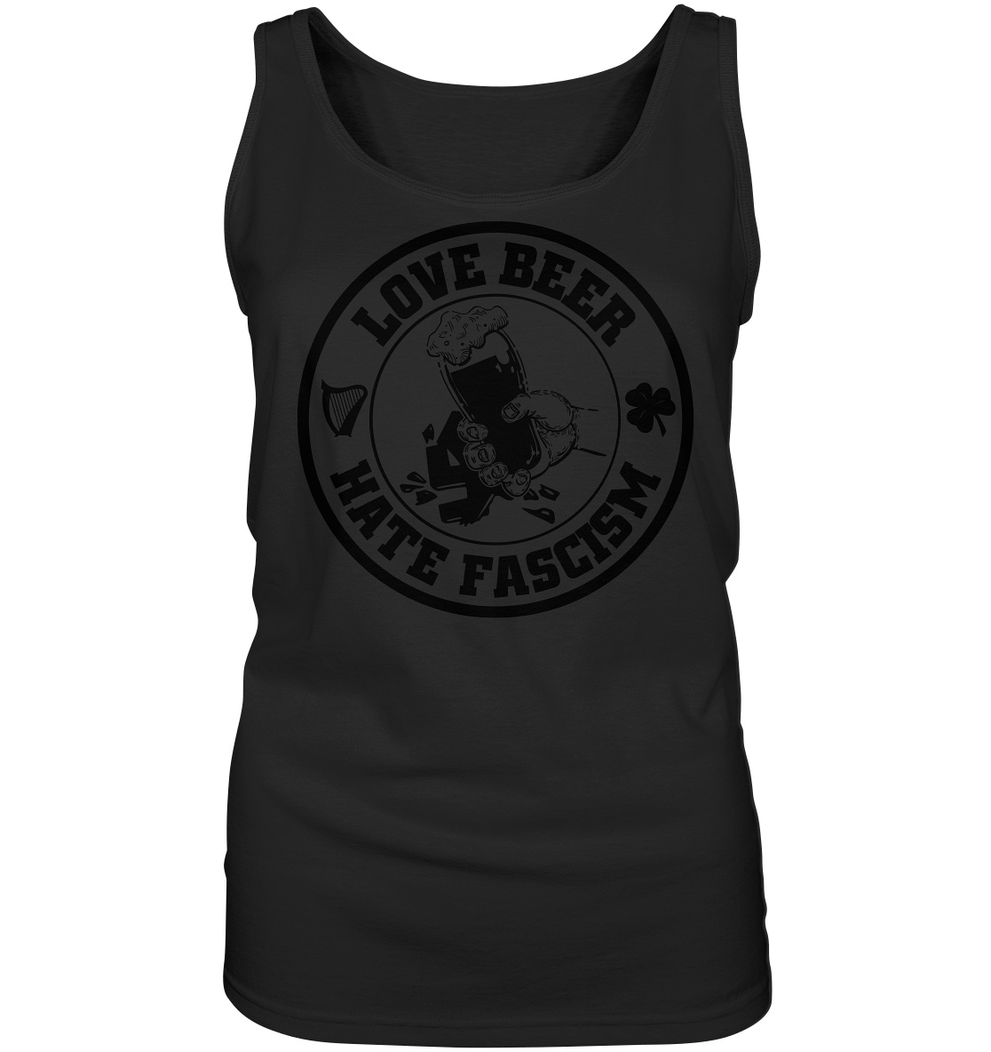 Love Beer - Hate Fascism - Ladies Tank-Top