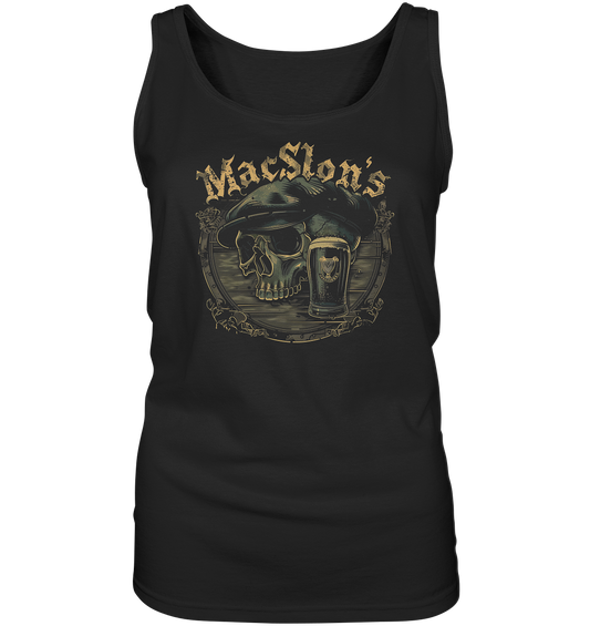 MacSlon's "Flatcap-Skull III"  - Ladies Tank-Top