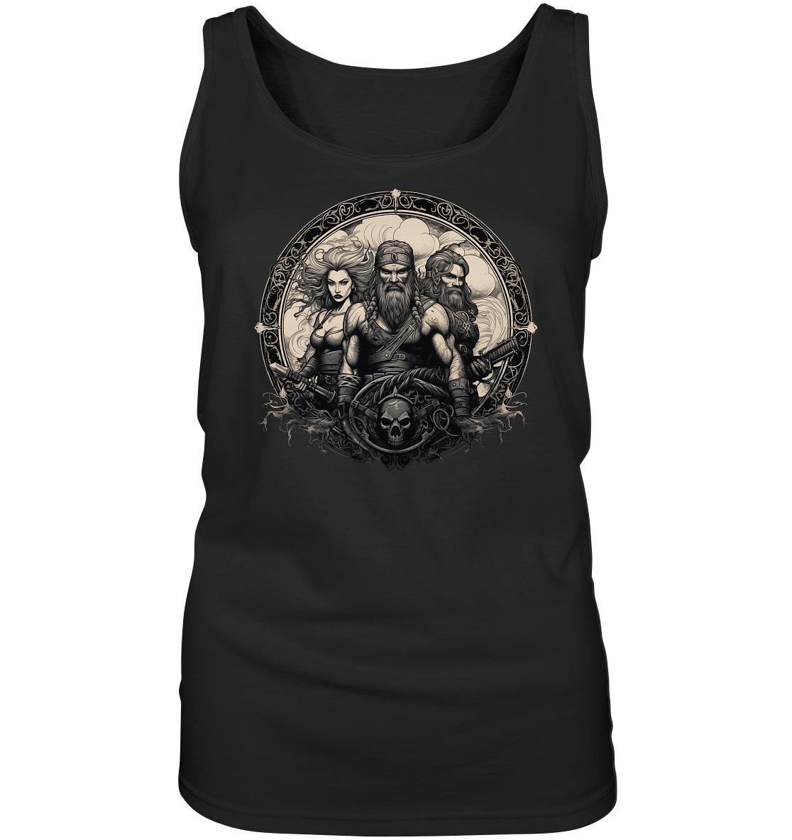 Celtic Warrior "Group / Skull"  - Ladies Tank-Top