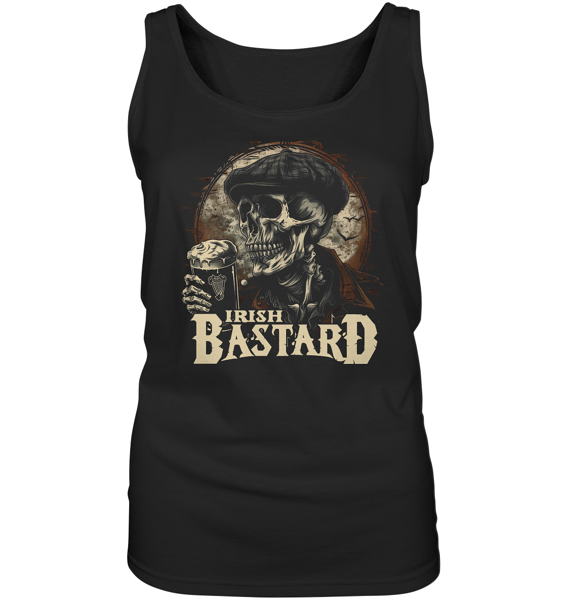 Irish Bastard "Flatcap-Skull IV" - Ladies Tank-Top