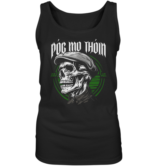 Póg Mo Thóin Streetwear "Flatcap-Skull II" - Ladies Tank-Top