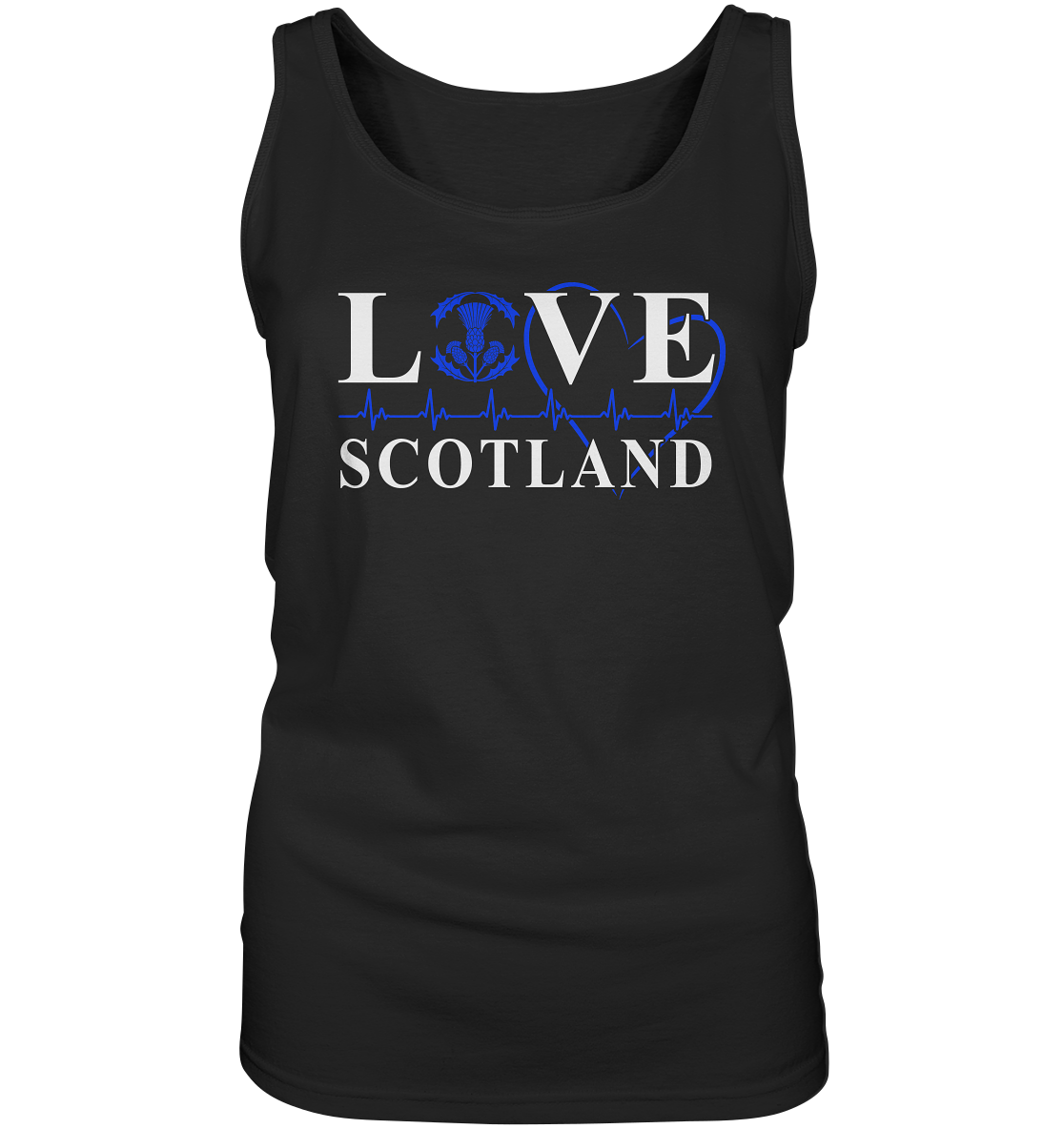 Love Scotland "Heartbeat" - Ladies Tank-Top