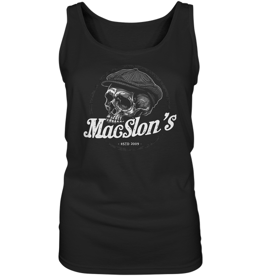 MacSlon's "Estd. 2009 / Flatcap-Skull II" - Ladies Tank-Top