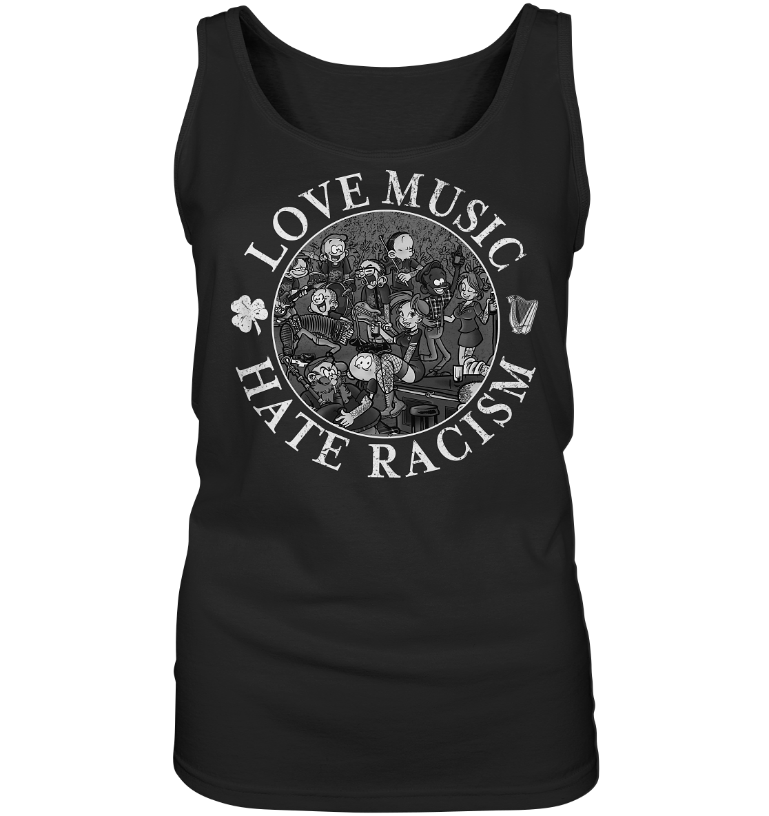 Love Music - Hate Racism "Irish Pub" - Ladies Tank-Top