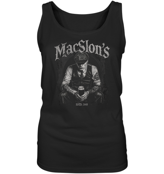 MacSlon's "Estd. 2009 / Drinking Guy I" - Ladies Tank-Top