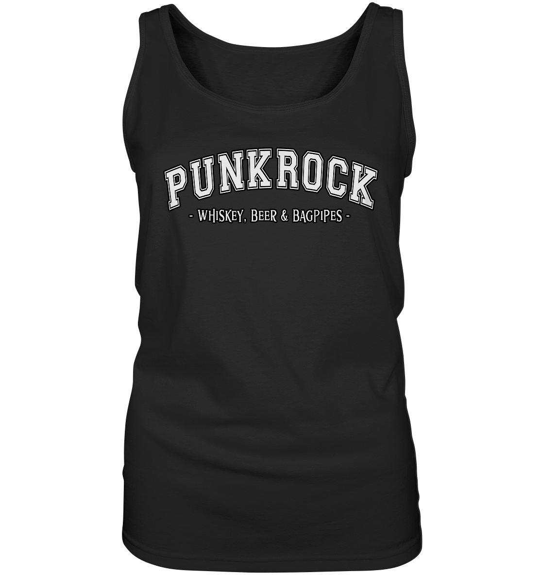 Punkrock "Whiskey, Beer & Bagpipes" - Ladies Tank-Top