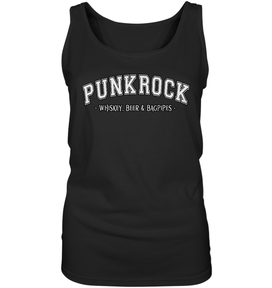 Punkrock "Whiskey, Beer & Bagpipes" - Ladies Tank-Top