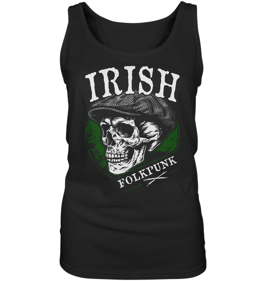 Irish Folkpunk "Flatcap-Skull I" - Ladies Tank-Top