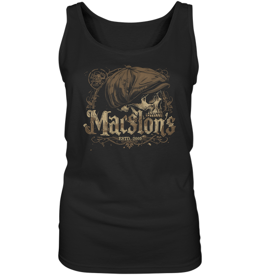 MacSlon's "Estd. 2009 / Flatcap-Skull VIII" - Ladies Tank-Top