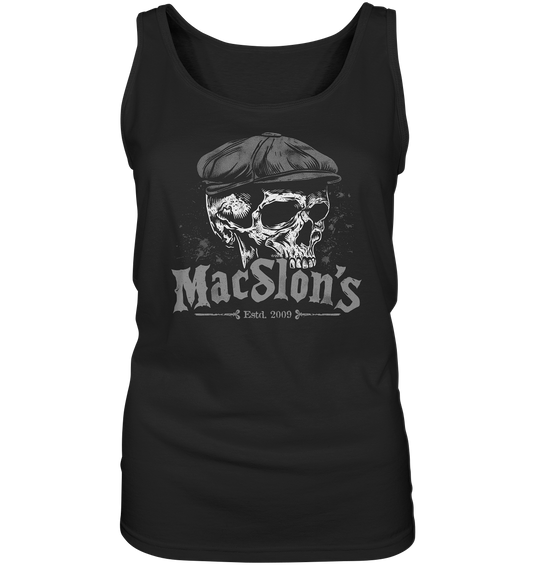 MacSlon's "Estd. 2009 / Flatcap-Skull IV" - Ladies Tank-Top