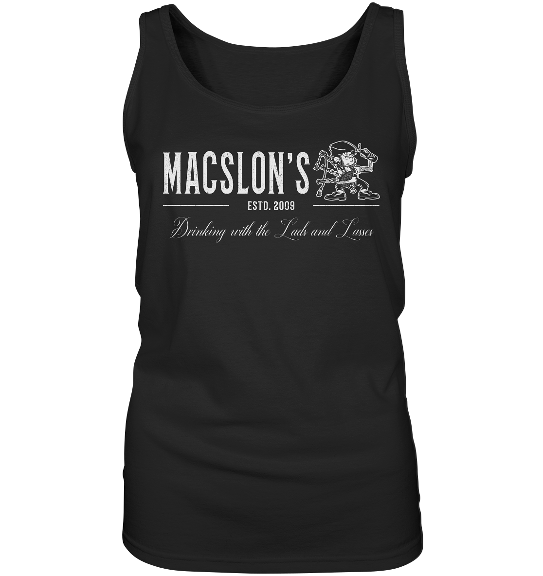 MacSlon's "Drinking With The Lads & Lasses" - Ladies Tank-Top