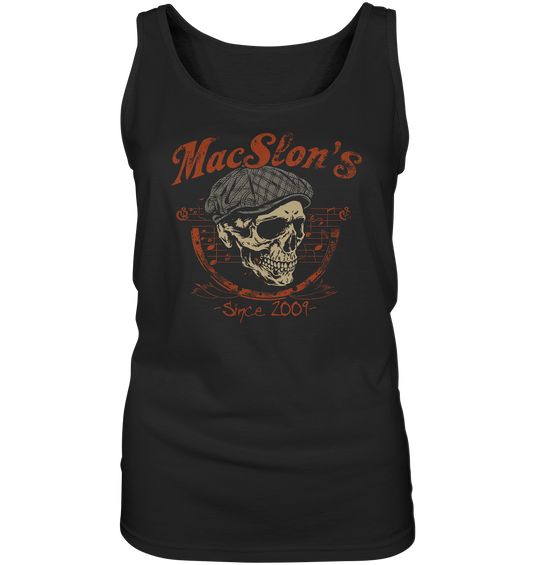 MacSlon's "Since 2009 / Flatcap-Skull I" - Ladies Tank-Top