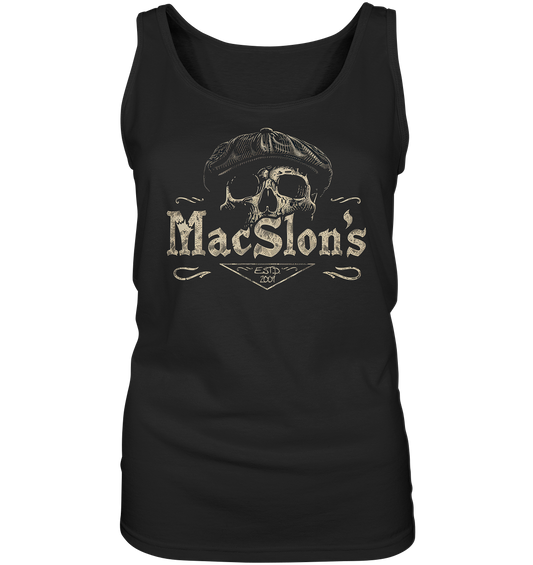 MacSlon's "Estd. 2009 / Flatcap-Skull XIV" - Ladies Tank-Top