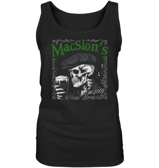 MacSlon's "Estd. 2009 / Drinking Skull" - Ladies Tank-Top