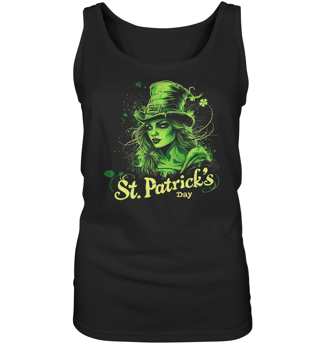 St. Patrick's Day "Leprechaun Girl II" - Ladies Tank-Top