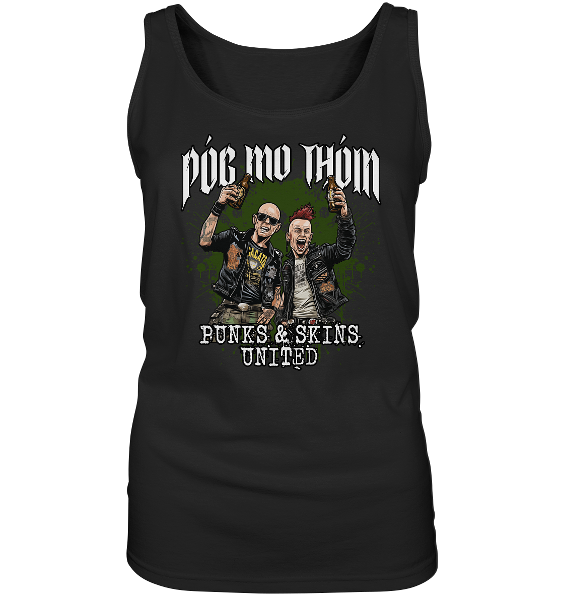 Póg Mo Thóin Streetwear "Punks & Skins United" - Ladies Tank-Top