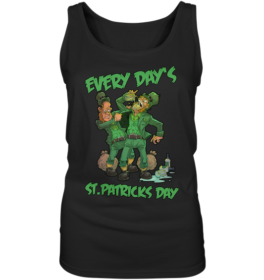 Every Day's St.Patricks Day "Leprechauns" - Ladies Tank-Top