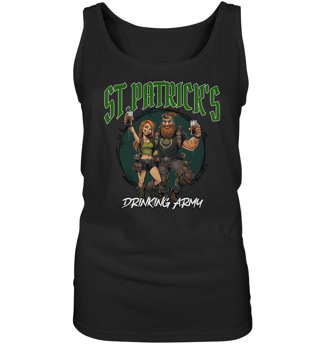 St. Patrick's "Drinking Army / Couple I" - Ladies Tank-Top