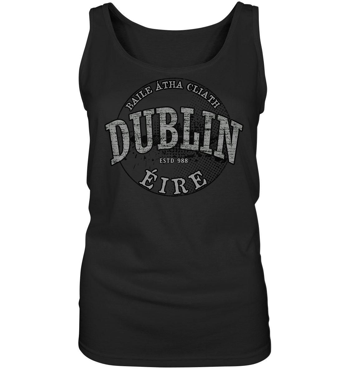 Dublin "Estd 988 / Baile Átha Cliath / Éire"  - Ladies Tank-Top