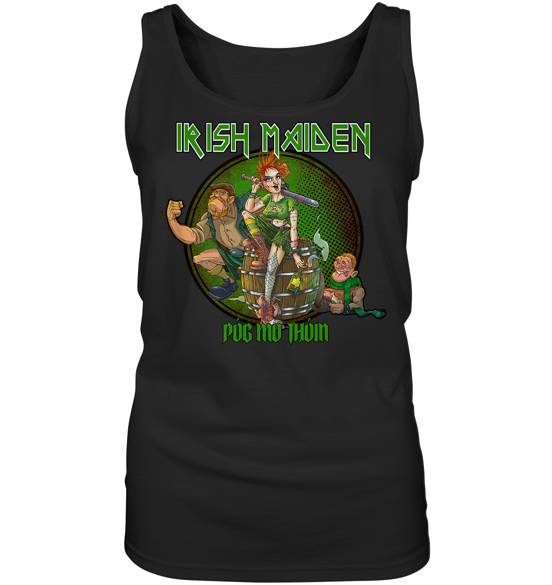 Póg Mo Thóin Streetwear "Irish Maiden" - Ladies Tank-Top