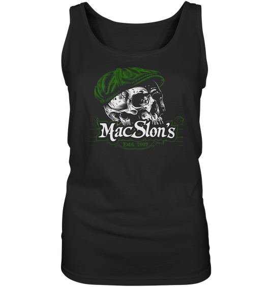 MacSlon's "Estd. 2009 / Flatcap-Skull V" - Ladies Tank-Top