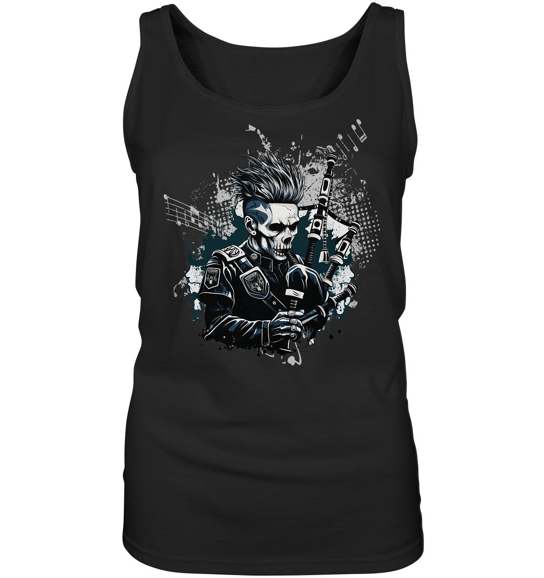 Bagpiper "Skull" - Ladies Tank-Top