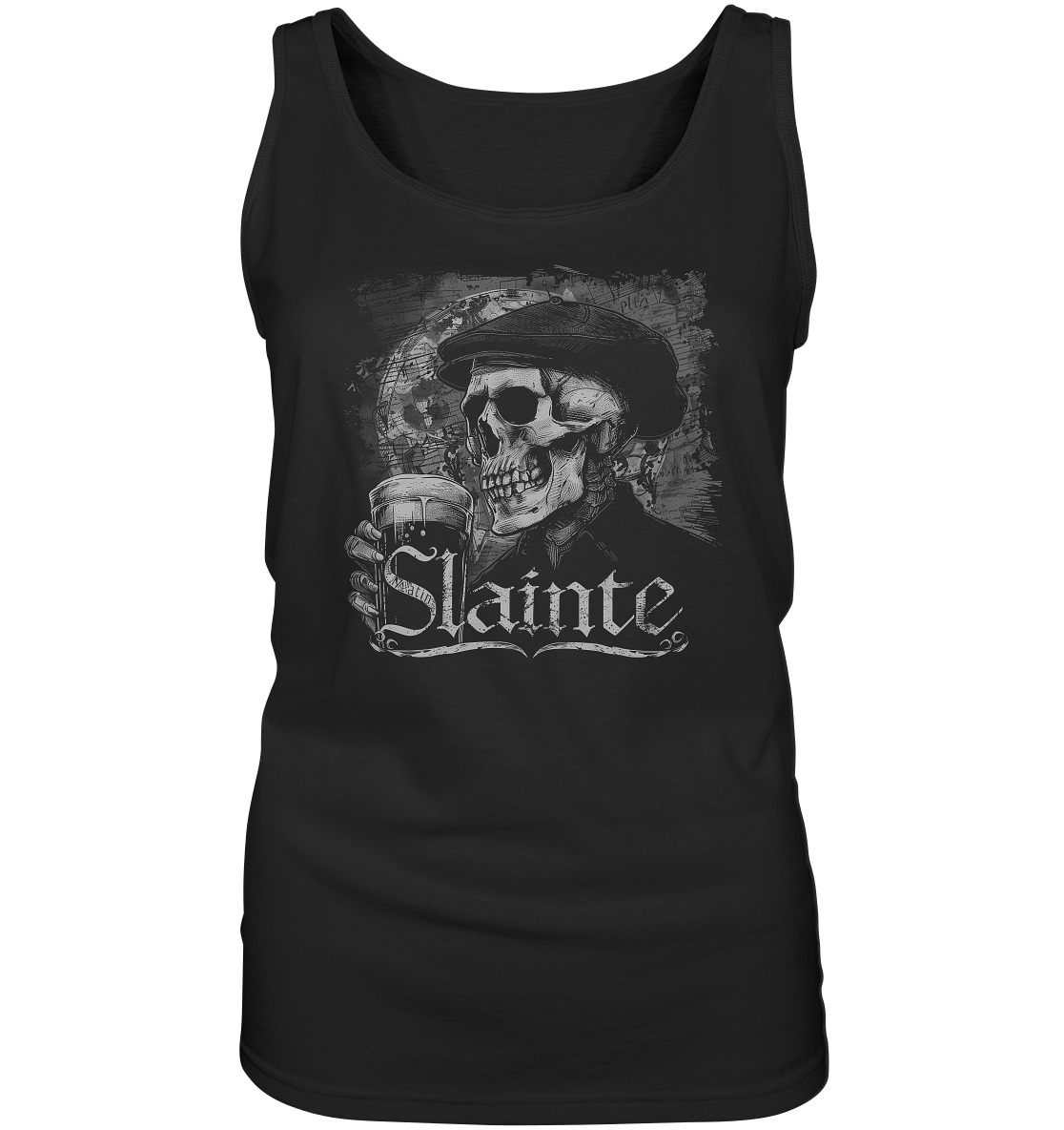 Slainte "Flatcap-Skull I" - Ladies Tank-Top