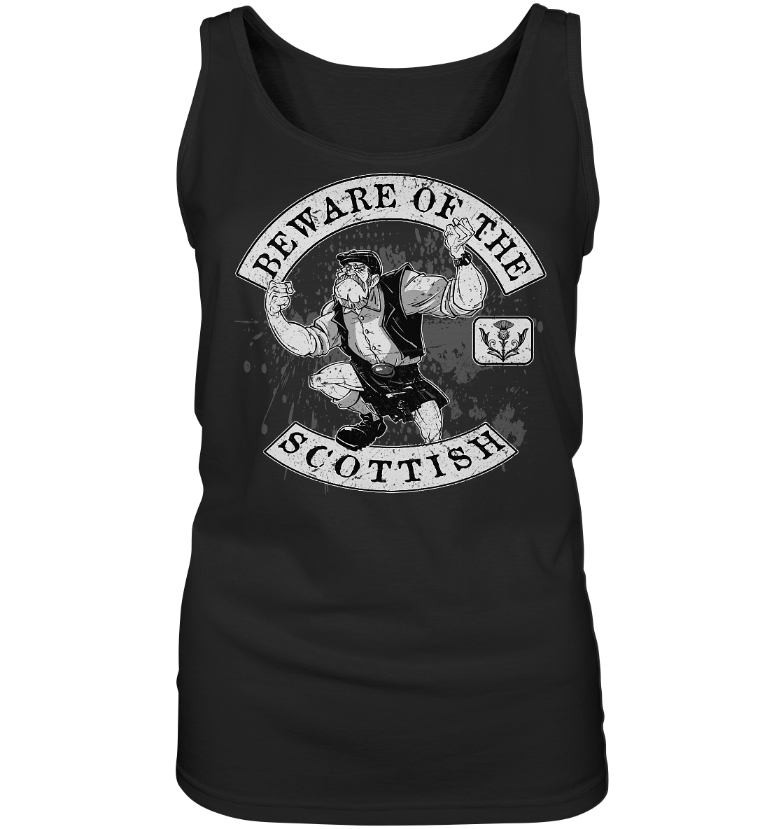 Beware Of The Scottish - Ladies Tank-Top