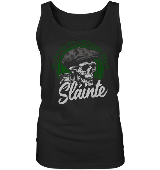 Sláinte "St. Patrick's Drinking Team / Flatcap-Skull I" - Ladies Tank-Top