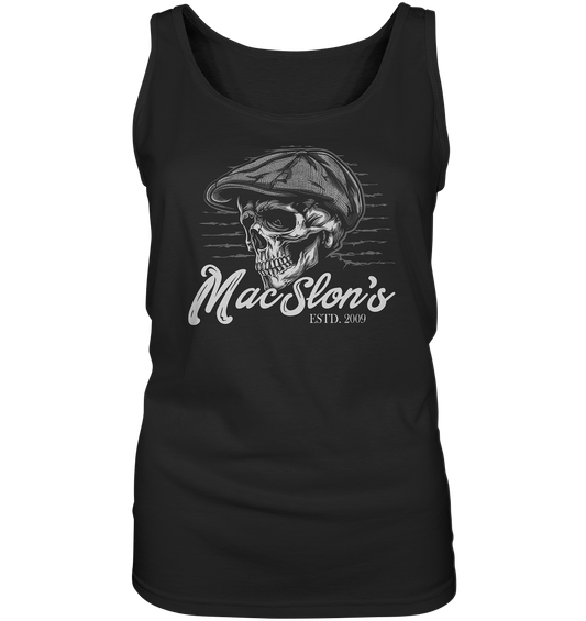 MacSlon's "Estd. 2009 / Flatcap-Skull III" - Ladies Tank-Top